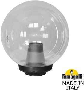 Фото Fumagalli Globe 250 Classic G25.B25.000.AXE27 Классический фонарь на столб 260 мм (без кронштейнов, корпус черный, плафон прозрачный)