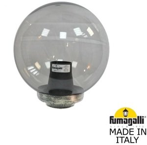 Фото Fumagalli Globe 250 Classic G25.B25.000.BZE27 Классический фонарь на столб 260 мм (без кронштейнов, корпус античная бронза, плафон дымчатый)