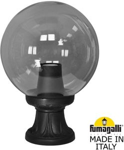 Фото Fumagalli Microlot/G250 G25.110.000.AZE27 Светильник наземный на низкой ножке 350 мм (корпус черный, плафон дымчатый)