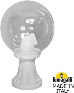 Фото Fumagalli Minilot/G250 G25.111.000.WXE27 Светильник наземный на низкой ножке 390 мм (корпус белый, плафон прозрачный)