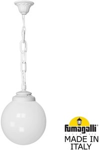 Фото Fumagalli Sichem/G250 G25.120.000.WYE27 Подвесной светильник на цепочке с 1 фонарем 700 мм (корпус белый, плафон матовый)