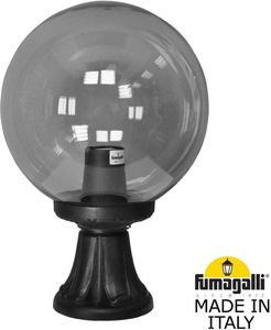 Фото Fumagalli Minilot/G300 G30.111.000.AZE27 Светильник наземный на низкой ножке 445 мм (корпус черный, плафон дымчатый)