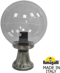 Фото Fumagalli Minilot/G300 G30.111.000.BZE27 Светильник наземный на низкой ножке 445 мм (корпус античная бронза, плафон дымчатый)