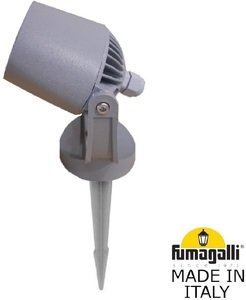 Фото Fumagalli Minitommy Spike 1M1.001.000.LXU1L Прожектор ландшафтный с 1 фонарем 310 мм (корпус серый, плафон матовый)