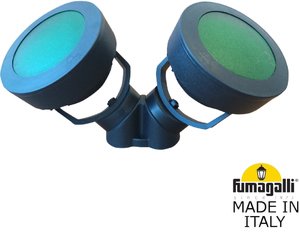 Фото Fumagalli Tommy 2L 4M1.000.000.AXD2L Наземный светильник с 2 лампами 193 мм (корпус черный, плафон матовый)