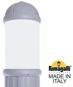 Фото Fumagalli Mirella D15.505.000.LYE27 Светильник уличный настенный с 1 фонарем 520 мм (корпус серый, плафон опал)