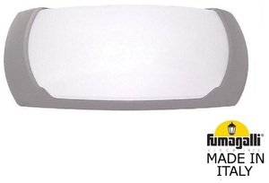 Фото Fumagalli Francy-Ор 2A1.000.000.LYF1R Светильник уличный настенный 130 мм (корпус серый, плафон матовый)