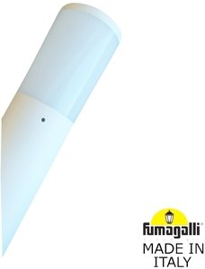 Фото Fumagalli Amelia-Fs DR2.571.000.WYF1R Светильник уличный настенный 340 мм (корпус белый, плафон молочный)