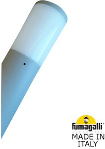 Фото Fumagalli Amelia-Fs DR2.571.000.LYF1R Светильник уличный настенный 340 мм (корпус серый, плафон молочный)