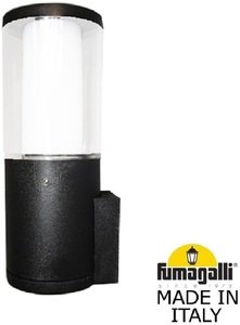 Фото Fumagalli Carlo Wall DR1.570.000.AXU1L Светильник на стену 260 мм (корпус черный, плафон молочный/прозрачный)