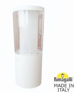 Фото Fumagalli Carlo 250 DR1.573.000.WXU1L Светильник ландшафтный 250 мм (корпус белый, плафон молочный/прозрачный)