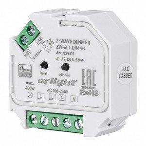 Фото Arlight 025611 Диммер ZW-601-DIM-IN (100-240V, 1x2A)