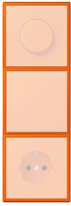 Фото Jung Le Corbusier LC98332080 Рамка 3-постовая (универсальная, orange)