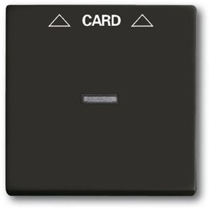 Фото ABB Basic55 2CKA001710A3933 Накладка карточного выключателя (линза, chateau-черный)