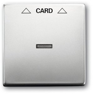 Фото ABB Pure steel 2CKA001710A3757 Накладка карточного выключателя (сталь)