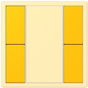 Фото Jung Le Corbusier LC502TSA4320W Набор накладок 2 группы (le jaune vif)