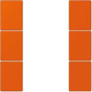 Фото Jung Le Corbusier LC503TSA4320S Набор накладок 3 группы (orange vif)
