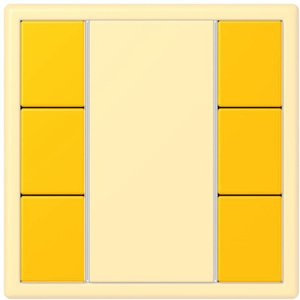 Фото Jung Le Corbusier LC503TSA4320W Набор накладок 3 группы (le jaune vif)