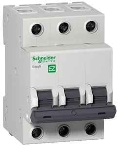 Фото Schneider Electric Easy9 EZ9F56325 Автоматический выключатель трехполюсный 25А (6 кА, C)