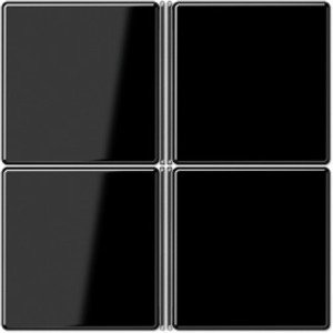 Фото Jung A404TSASW Комплект клавиш 4 группы для кнопочного модуля (черная)