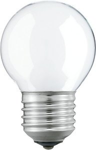 Фото Philips Standard 871150001122050 Лампа накаливания декоративная P45 40 Вт (E27, матовый шар, 73 мм)