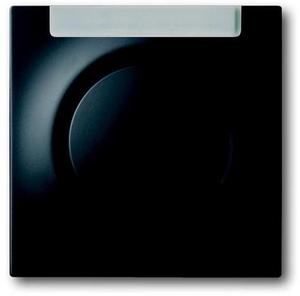 Фото ABB Impuls 1753-0-0151 Клавиша одиночная (поле для надписи, подсветка, черный бархат)