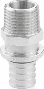 Фото Rehau 12588171002 Муфта надвижная для RAUTHERM S (17 мм, 1/2", латунь)