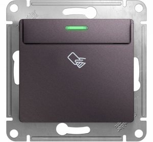 Фото Schneider Electric Glossa GSL001469 Выключатель карточный (10 А, подсветка, под рамку, скрытая установка, сиреневый туман)