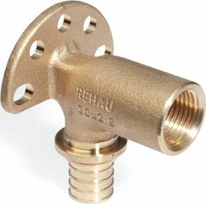 Фото Rehau RX 13661131001 Водорозетка настенная для монтажа на фальшстене (20 мм, S 59 мм, бронза)