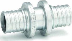 Фото Rehau RauTherm S 12005341001 Муфта соединительная переходная (10 мм, 20 мм, оцинкованная латунь)