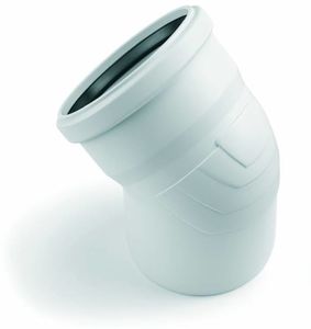 Фото Rehau Raupiano Plus 11234941001 Отвод (Ø 125 мм, 45°, полипропилен)