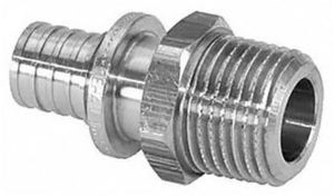 Фото Rehau SX 11377621001 Переходник (Ø 25 мм, наружная резьба, нержавеющая сталь)