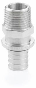 Фото Rehau 12350801001 Переходник (Ø 14 мм, 1/2", наружная резьба, латунь)