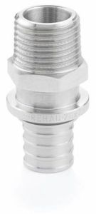 Фото Rehau 12685801001 Переходник (Ø 25 мм, 3/4", наружная резьба, латунь)