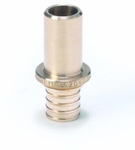 Фото Rehau RX+ 14562731001 Переходник на пайку (Ø 15 мм, Ø 16 мм, бронза)