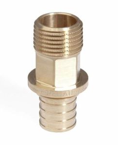 Фото Rehau RX+ 14563141001 Переходник (Ø 20 мм, 1/2", наружная резьба, бронза)