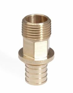 Фото Rehau RX+ 14563151001 Переходник (Ø 20 мм, 3/4", наружная резьба, бронза)