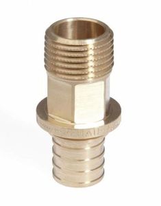 Фото Rehau RX+ 14563171001 Переходник (Ø 25 мм, 1/2", наружная резьба, бронза)