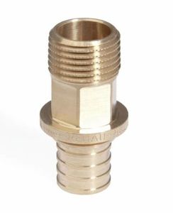 Фото Rehau RX+ 14563211001 Переходник (Ø 32 мм, 1", наружная резьба, бронза)