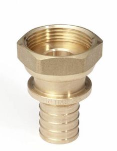Фото Rehau RX+ 14563381001 Переходник с накидной гайкой (Ø 20 мм, 3/4", бронза)