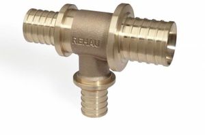 Фото Rehau RX+ 14562901001 Тройник (Ø 32 мм, Ø 40 мм, Ø 50 мм, бронза)