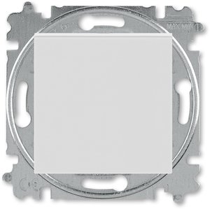 Фото ABB Levit 2CHH590645A6016 Переключатель одноклавишный (10 А, под рамку, скрытая установка, серый/белый)