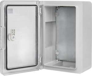 Фото Щит пластиковый с монтажной платой прозр. дверь 300х200х130 мм IP65 EKF PROxima
