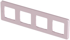Фото Legrand Inspiria 673964 рамка декоративная универсальная, 4 поста, для горизонтальной или вертикальной установки, цвет "Розовый"