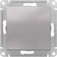 Фото Schneider Electric AtlasDesign ATN000311 Выключатель одноклавишный (10 А, под рамку, скрытая установка, алюминий)