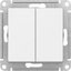 Фото Schneider Electric AtlasDesign ATN000151 Выключатель двухклавишный (10 А, под рамку, скрытая установка, белый)