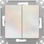 Фото Schneider Electric AtlasDesign ATN000451 Выключатель двухклавишный (10 А, под рамку, скрытая установка, жемчуг)