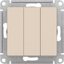 Фото Schneider Electric AtlasDesign ATN000231 Выключатель трехклавишный (10 А, под рамку, скрытая установка, бежевый)