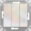Фото Schneider Electric AtlasDesign ATN000431 Выключатель трехклавишный (10 А, под рамку, скрытая установка, жемчуг)
