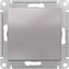 Фото Schneider Electric AtlasDesign ATN000315 Выключатель однокнопочный (10 А, под рамку, скрытая установка, алюминий)